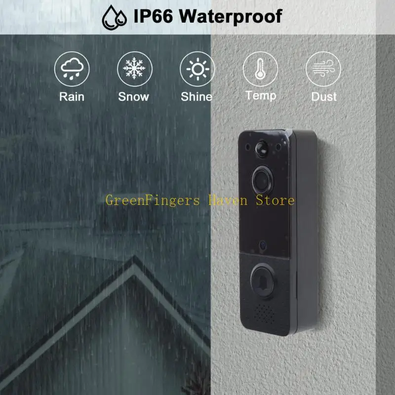 F68D Wireless Doorbell Camera with PIRMotion Detection NightVisions & CloudStorages