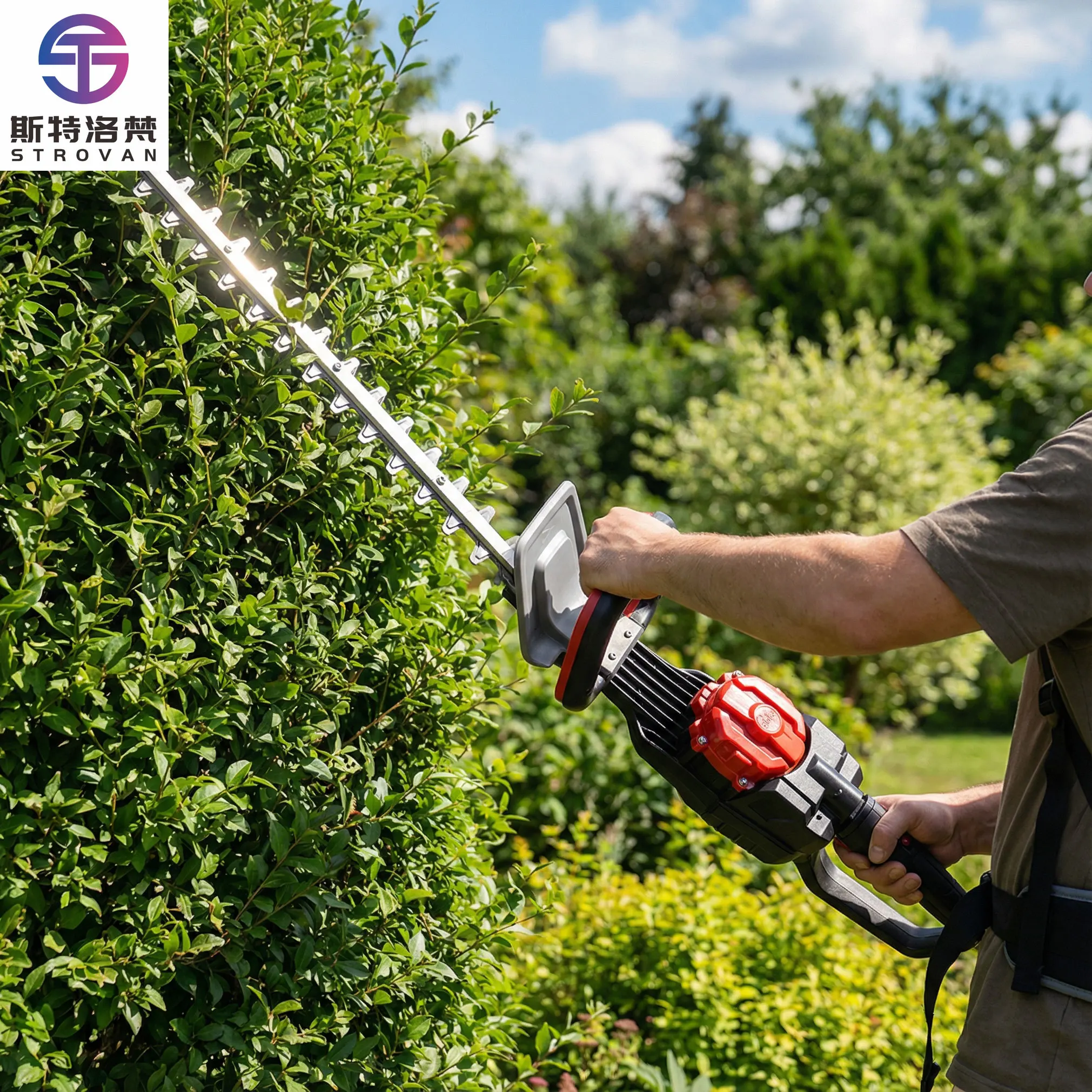 Lightweight Durable Hedge Cutter Battery Powered sharp Blades Fast Garden Trimming Electric Hedge Trimmer