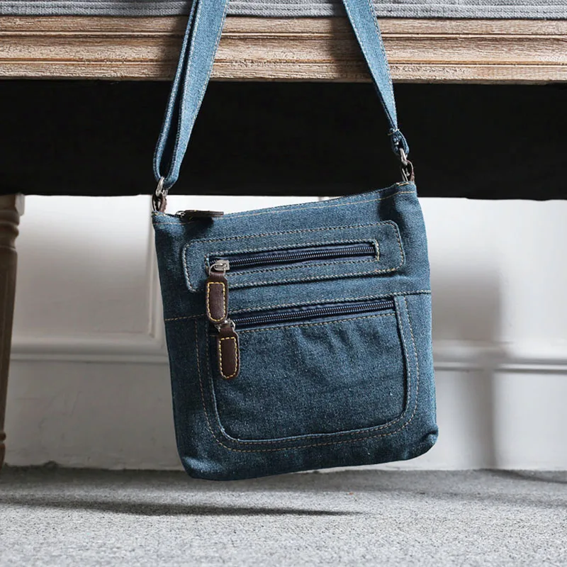 Denim Shoulder Bag Youthful Women Crossbody Tote Bag Simple Girls Handbags Messenger Bag Fashion Jeans Matching