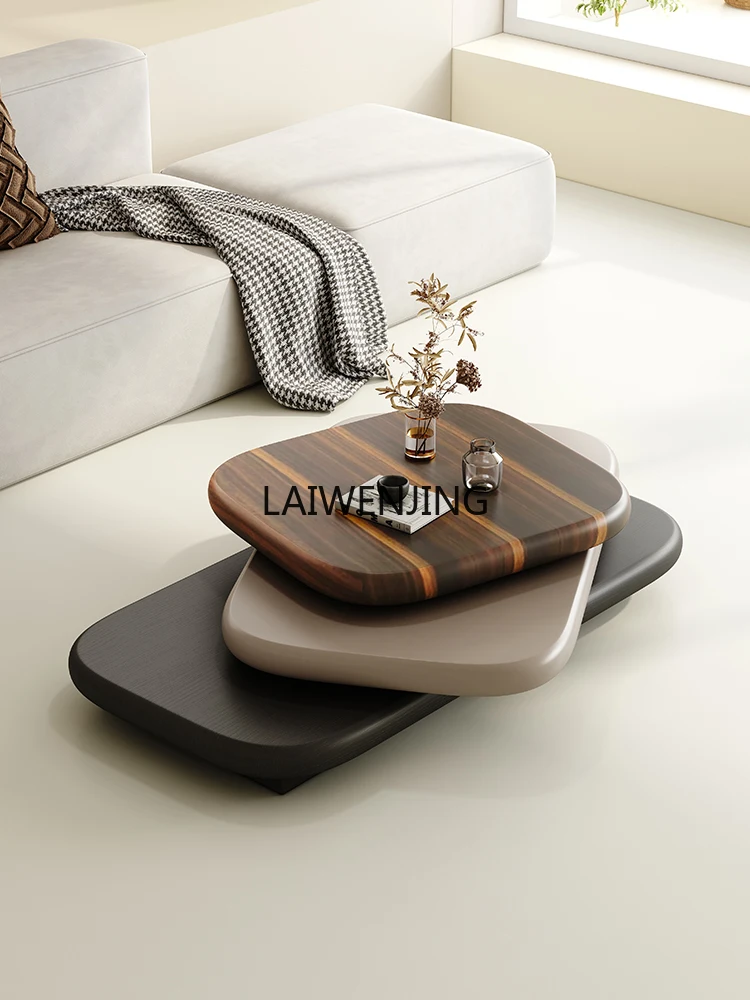 SGF rotating wabi wind pebble coffee table suspension minimalist modern tea table