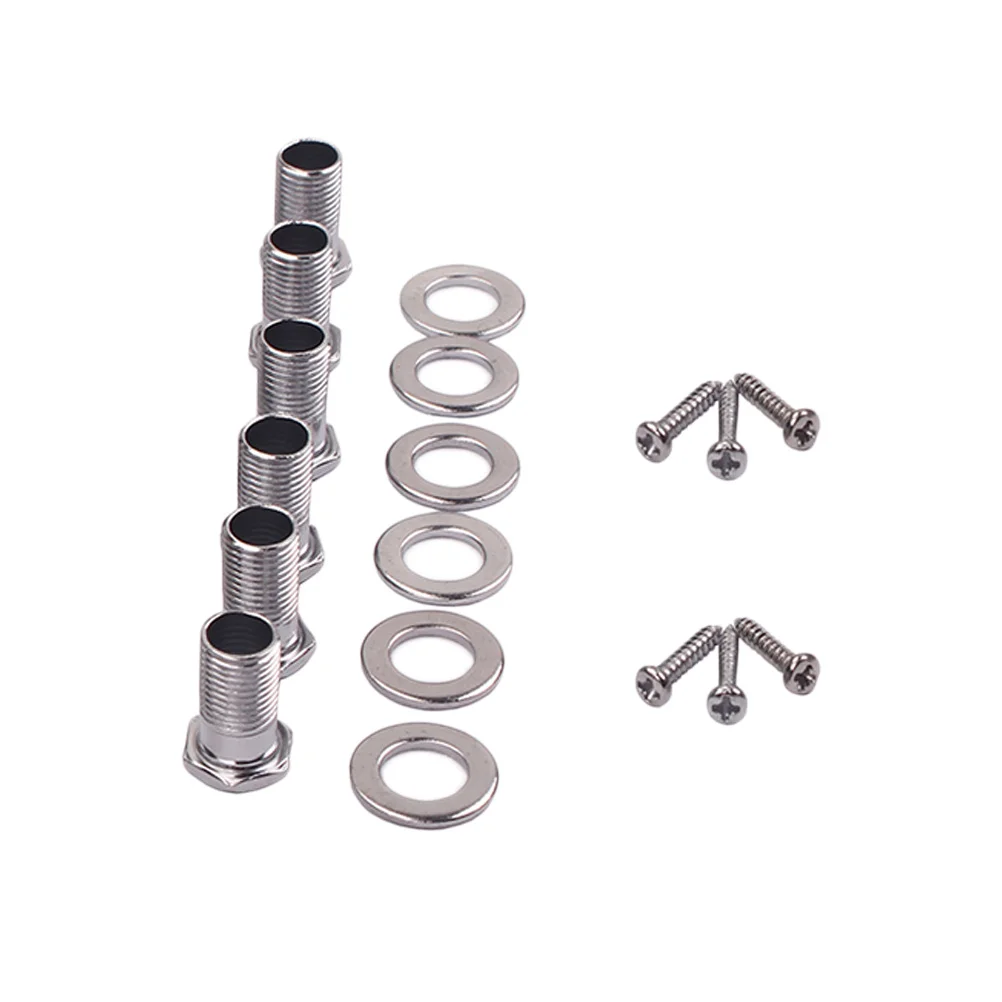 

1set 1Set Gc203O Guitar Tuning Pegs 3L3R Silver Heavy Duty Machine Heads For Electric Guitar Tuning Keys