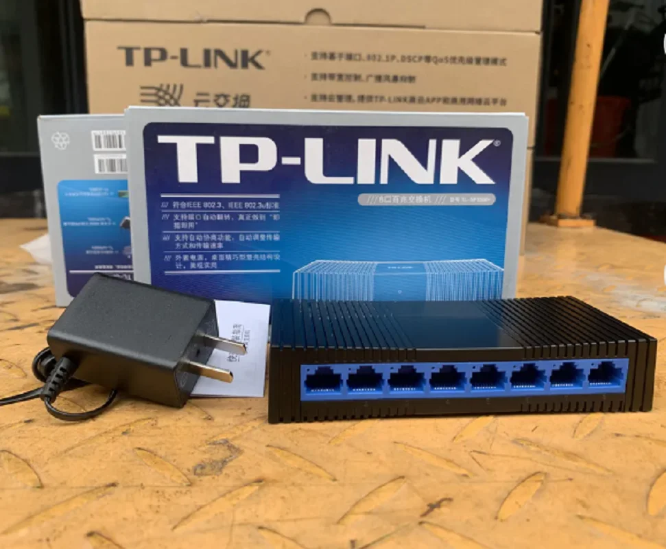 TPlink TL-SF1008+ 8 Ports Switch 10/100Mbps Fast Ethernet RJ45 Switcher Full/Half Network Switch LAN Hub tp-link switch