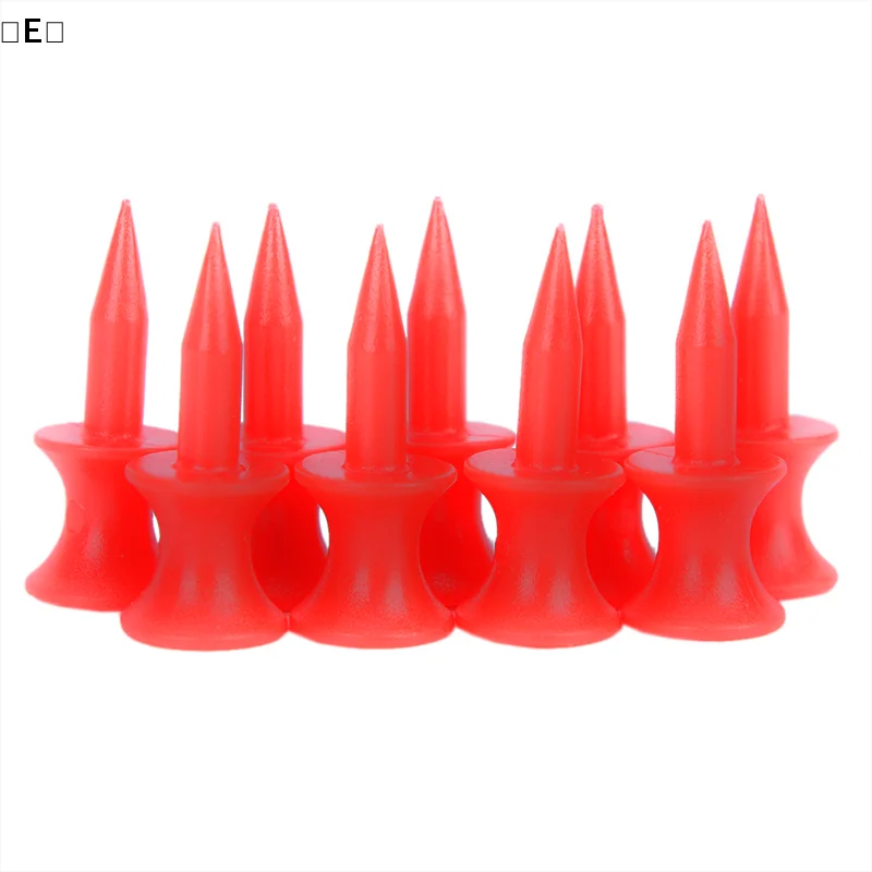 〔E〕50 Stück rote Golf-Tees, Sport-Doppeldeck-Golfball-Tees, 31 mm    〔Winter5〕