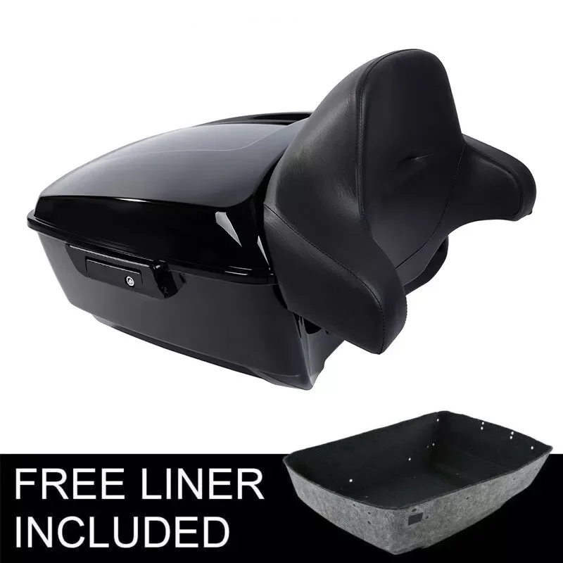 

Motorcycle King Trunk Backrest Pad Fit For Harley Touring Road King Street Glide 2014-2025