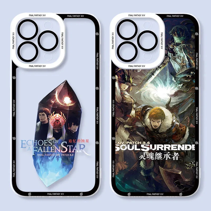 Game Final Fantasy Soft Case for iPhone 14 Pro Max 13 12 Mini 11 Pro XR XS X 8 7 6 6S Plus SE 2020 Clear Silicone Back Cover