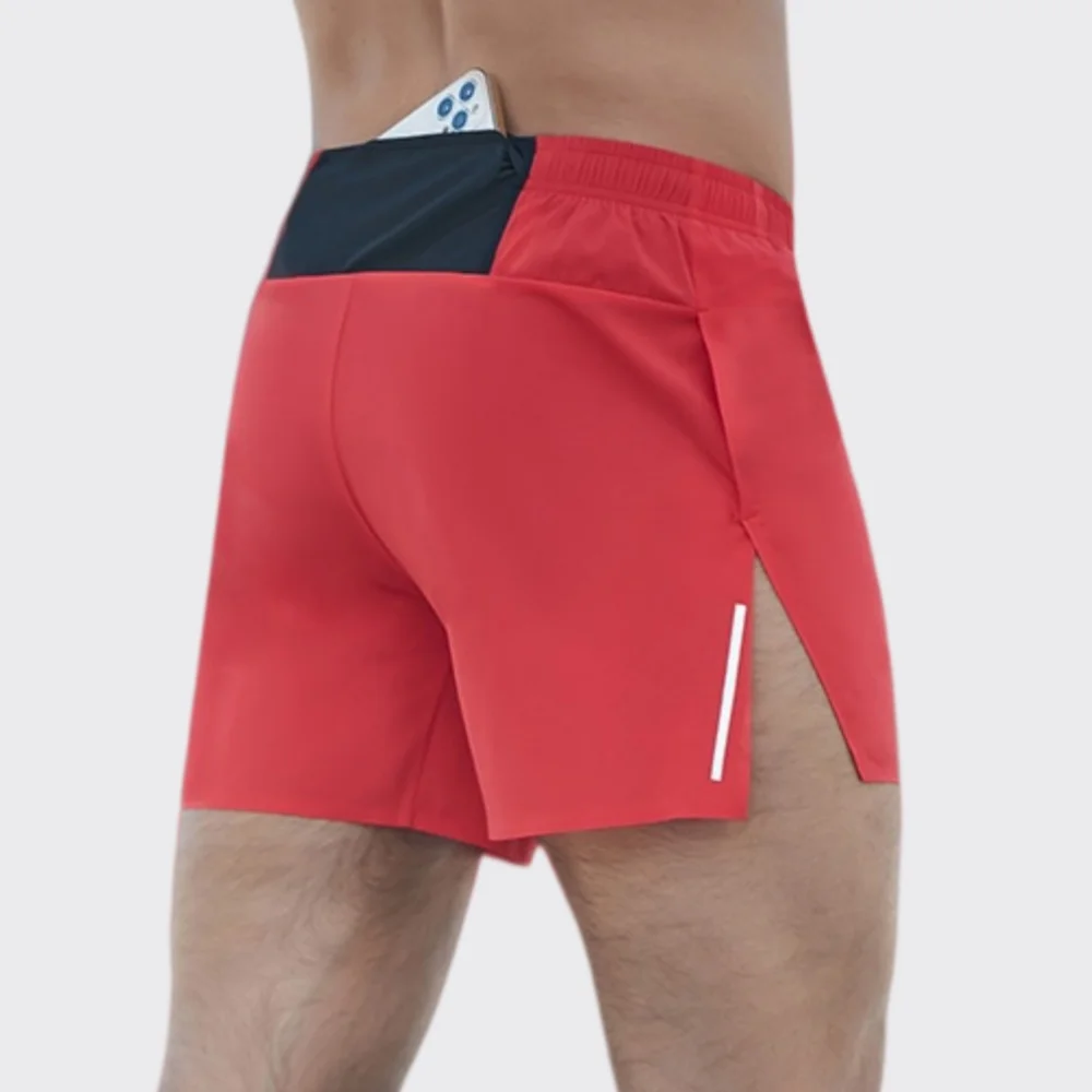 Compression Shorts With Pockets Mens Marathon Running Shorts Men Quick Dry Exercise Training Jogging Cycling Fitness Tight Short