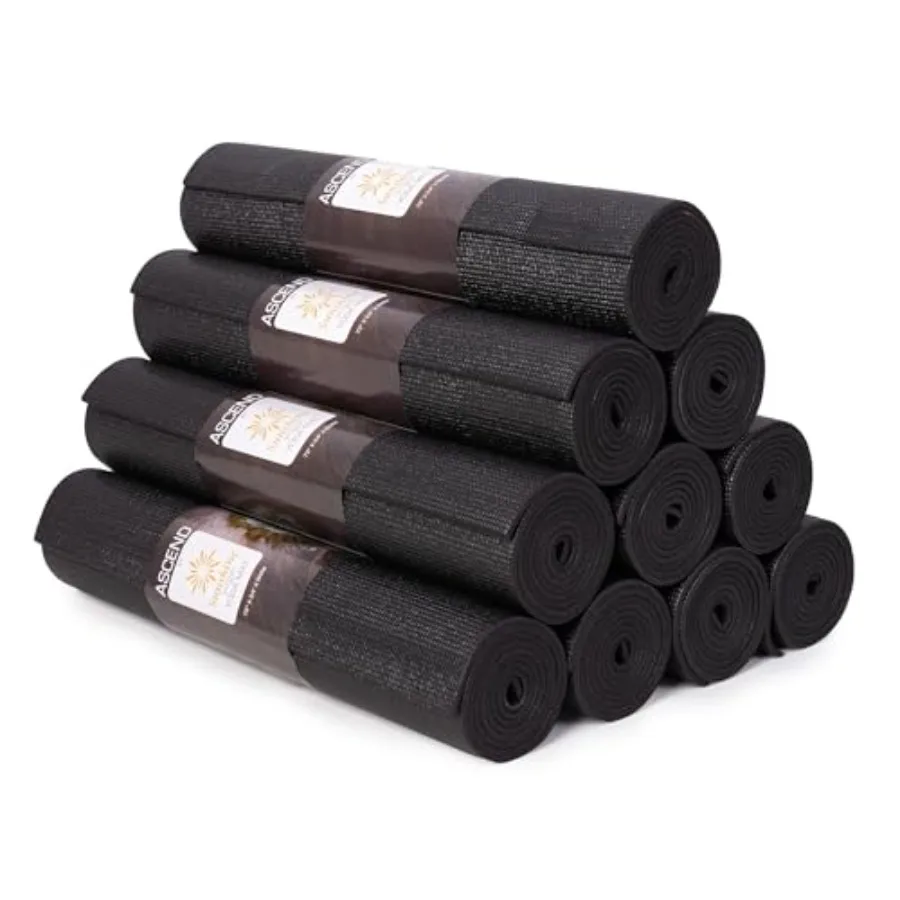 10er-Pack Deluxe Studio 6mm extra dicke Yogamatte, 72" x 24" extra lange Übungsmatte, rutschfest, reißfeste Fitnessmatte, Yogamatten