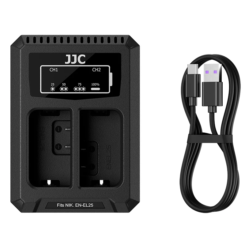 JJC EN-EL25 充電器 Type-C USB Aケーブル付