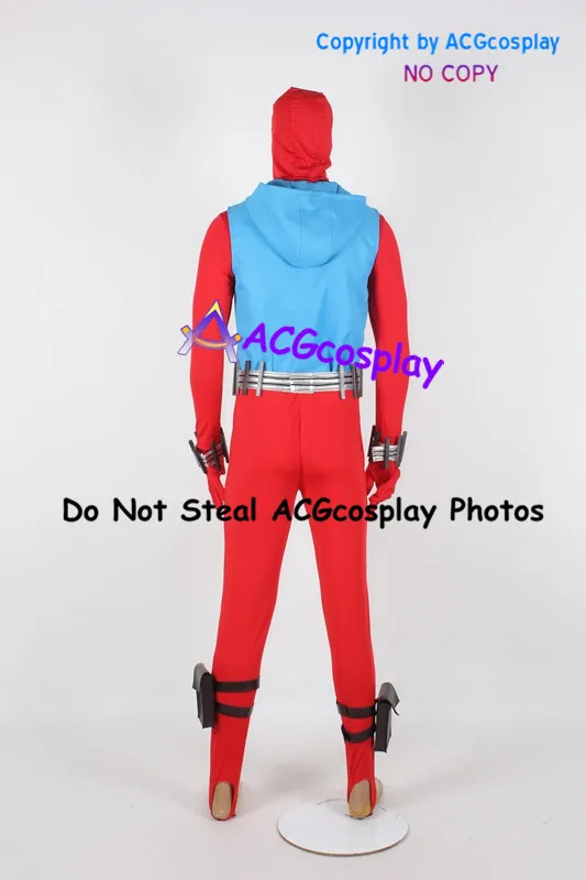 Scarlet Spide r Cosplay Costume acgcosplay Include Belt Prop and Head Mask view 3