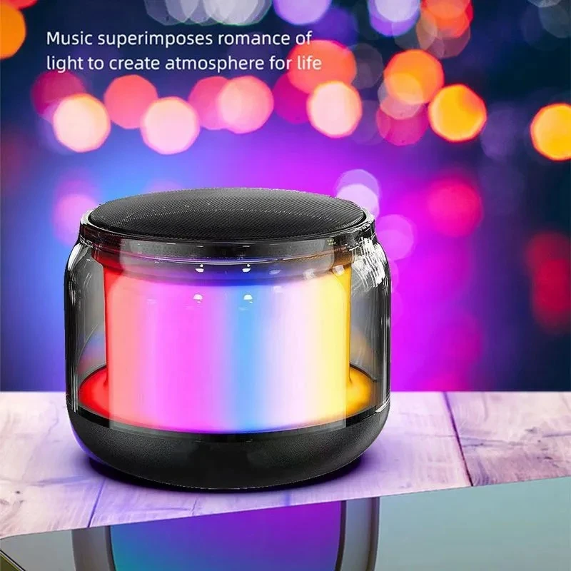 Mini przenośny głośnik Bluetooth Bezprzewodowy subwoofer LED TWS Tandem 360-stopniowy dźwięk przestrzenny do tabletu PC Lenovo Telewizor