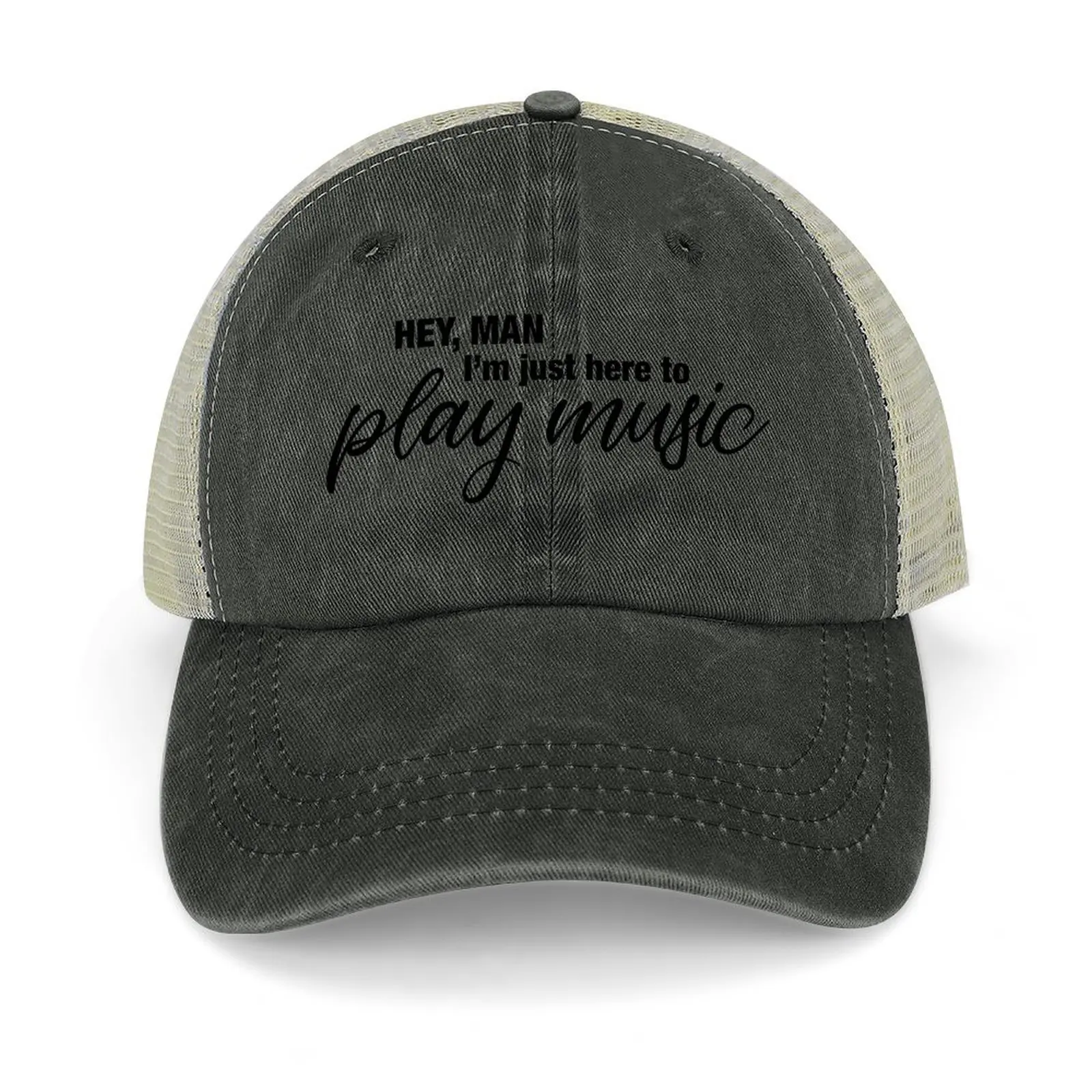 

AAMB Just Here to Play Music Baseball Cap Hat Baseball Cap hats for men Unique hats New In Hat Boy Child Women's