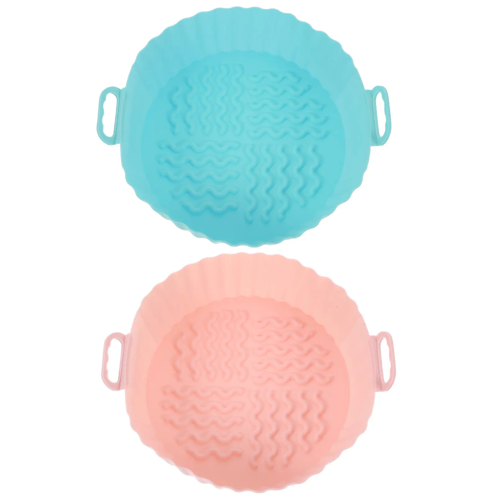 2 Peças Tapete de Silicone para Fritadeira de Ar, Antiaderente, Reutilizável, Forro de Forno, Resistente ao Calor, Utensílio de Cozinha, Acessórios pa