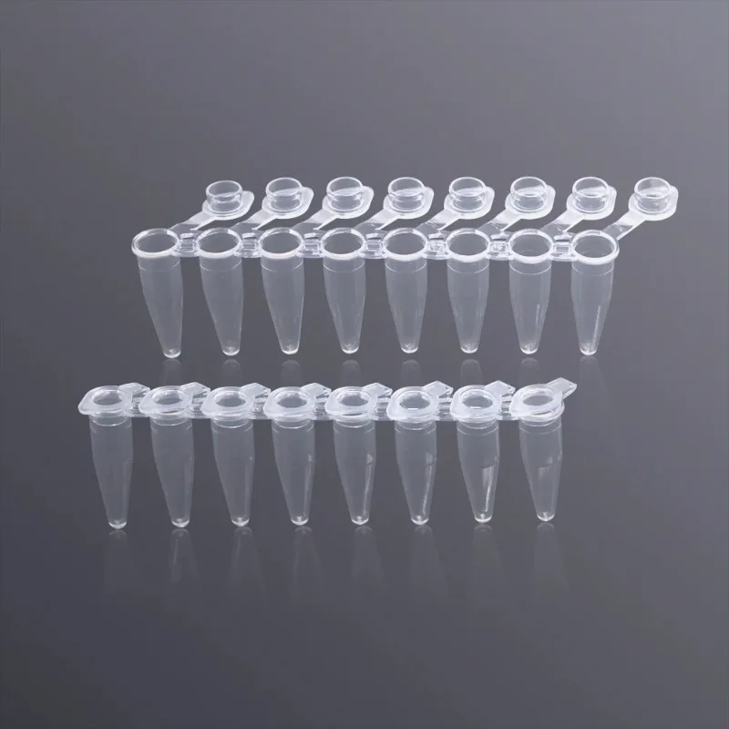 

PCR Strip Tubes 0.2ml PCR -8 Centrifuge Tube 0.1ml Ultra-thin Wall DNase-/RNase-free Nonpyrogenic Noncytotoxic 120 Strips