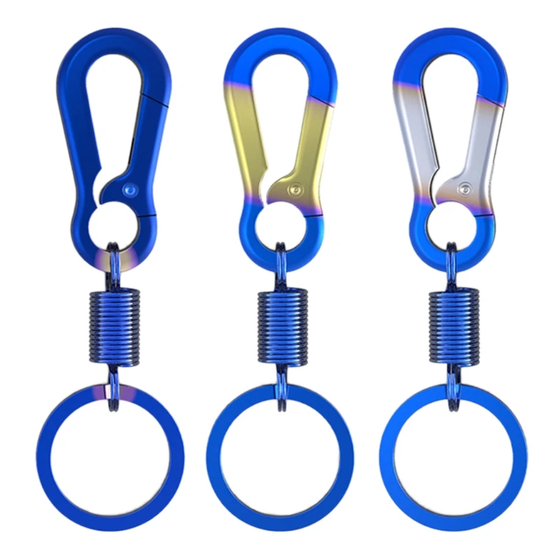 

Car Carabiner Clip Metal Keyring Hook with Spring Keyring Hook Suitable for Camping Mountaineering Hiking Outdoor