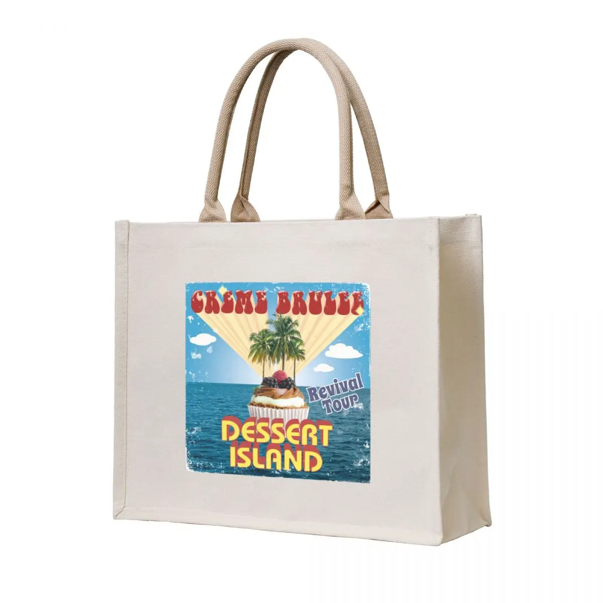 

Creme Brulee Revival LP Dessert Island Tote Bag women bag tote bag canvas Women's custom bags