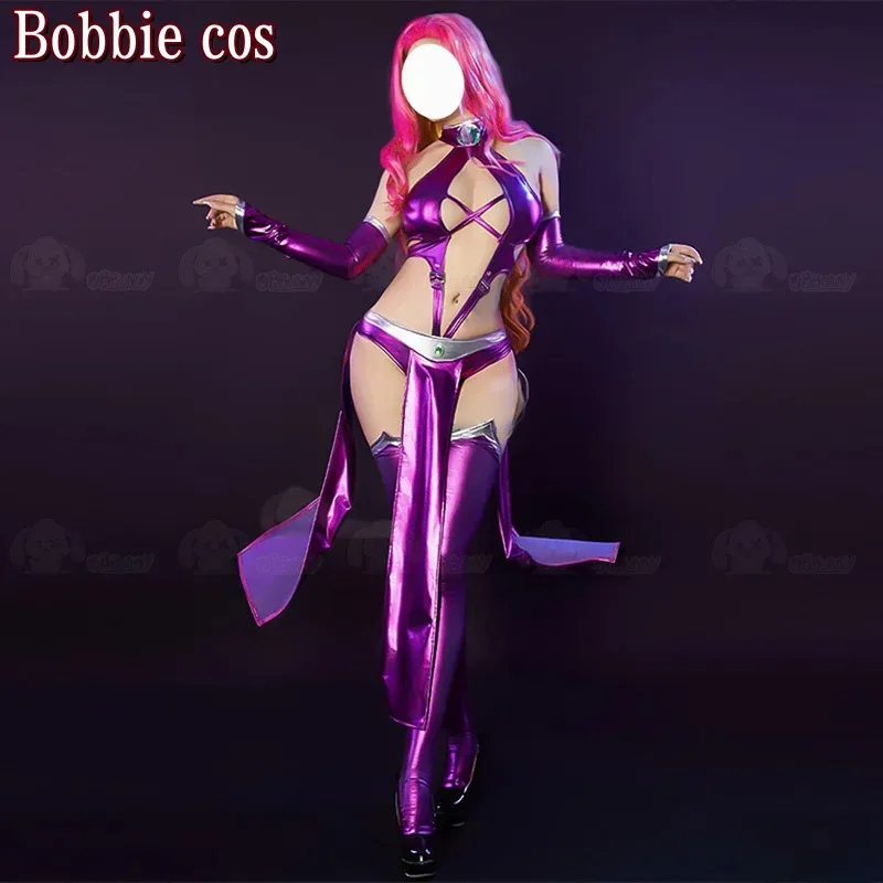 

New Starfire Cosplay Costume For Halloween Christmas Comic con Game Anime Party Clothes Star fire S-XL