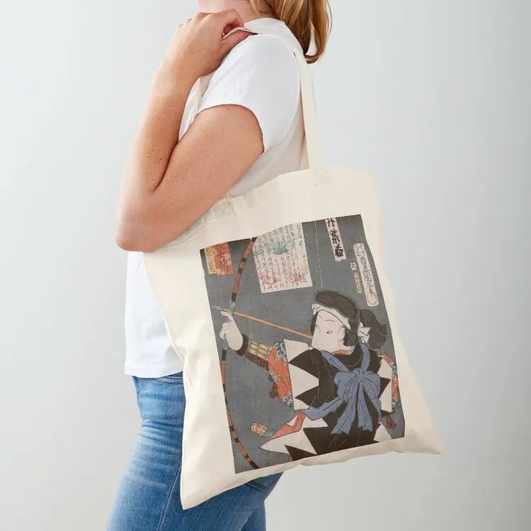 Classic vintage ukiyo-e kyudo archer Utagawa art Tote Bag free delivery bags women bag Big bag tote bags men