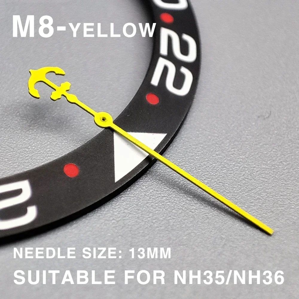 Luxury Rox Modified Accessories Metal Large Second Hand SKXOO7 Pointer Mechanical Abalone Watch Needle NH35 NH36 4R 7S Movement