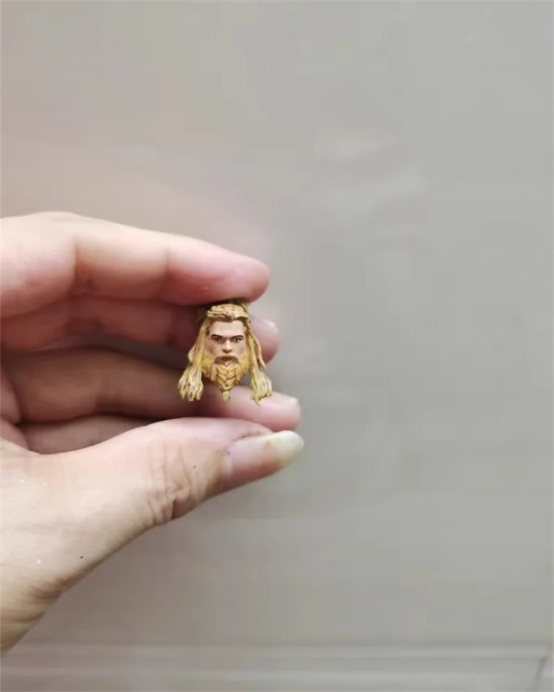 

1/18 Male Soldier Long Hair Head Carving Sculpture Model Accessories Fit 3.75'' Action Figures Body In Stock