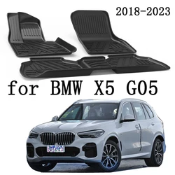 LHD Car Floor Mats For BMW X5 G05 2019 2021 2022 2023 TPE Left-hand Drive Automatic Car Floor Mats Carpet Accessories