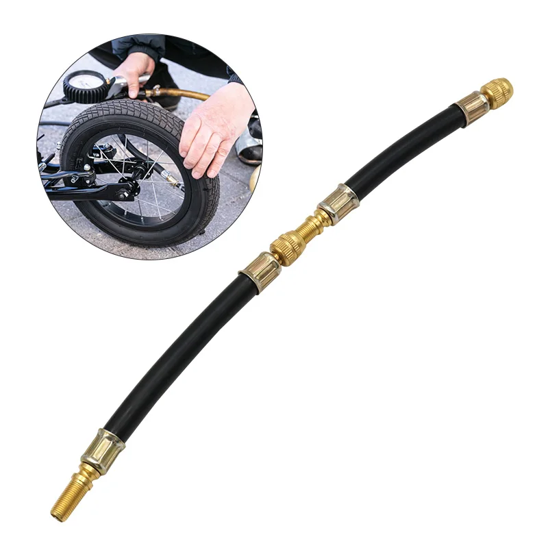 Truck Valve Extension Flexible Bus Tire Valve Extension Rubber Tyre Valve Stem Extender Tire Nipple Adaptor