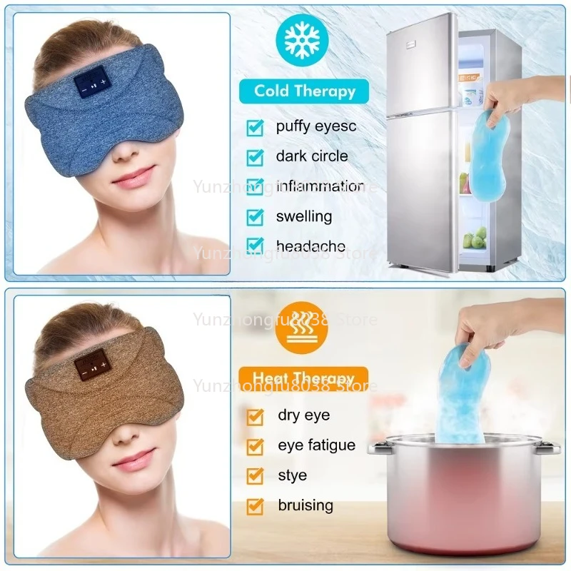 Bluetooth Sleeping Mask Headset 35 Hours Game Time Sleeping Eye Mask with Soft Thin Speaker Eye Health Products view 4