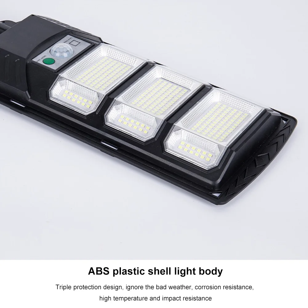 3面ソーラーLEDフラッドライト,モーションディテクター,リモコン付き,誘導ランプ,パティオとパティオの安全街路灯
