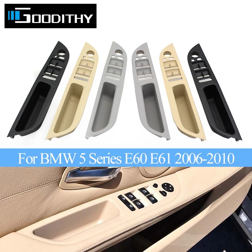 

Left/Right Hand Driver Car Inner Door Armrest Pull Handle Panel Trim Cover For BMW 5 Series E60 E61 2006-2010 51416983703