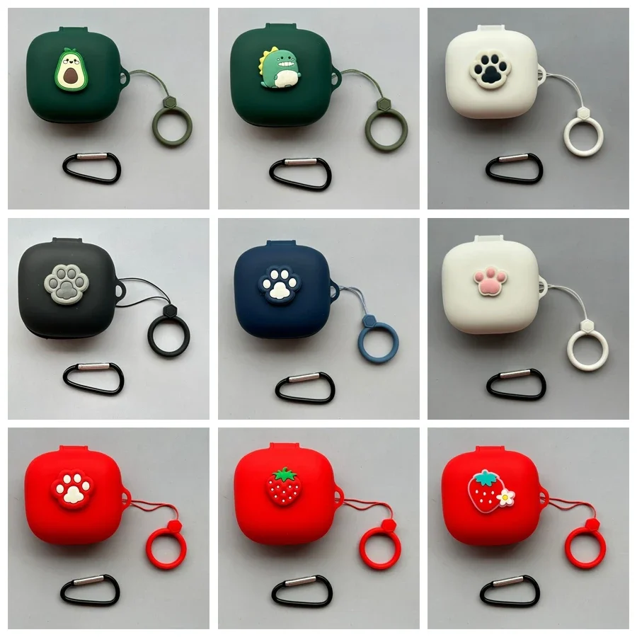 Чехол с рисунком для anker Soundcore Life P3, кольцо с защитой от потери, коробка для наушников, силиконовый противоударный защитный чехол