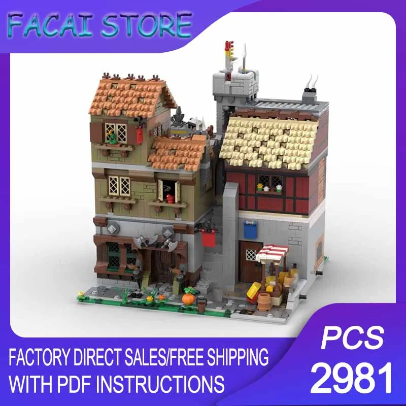 

Модульная модель городского здания MOC, строительные блоки, модульная модель джазового таверны, технологические блоки, рождественский конструктор DIY, подарки для строительства