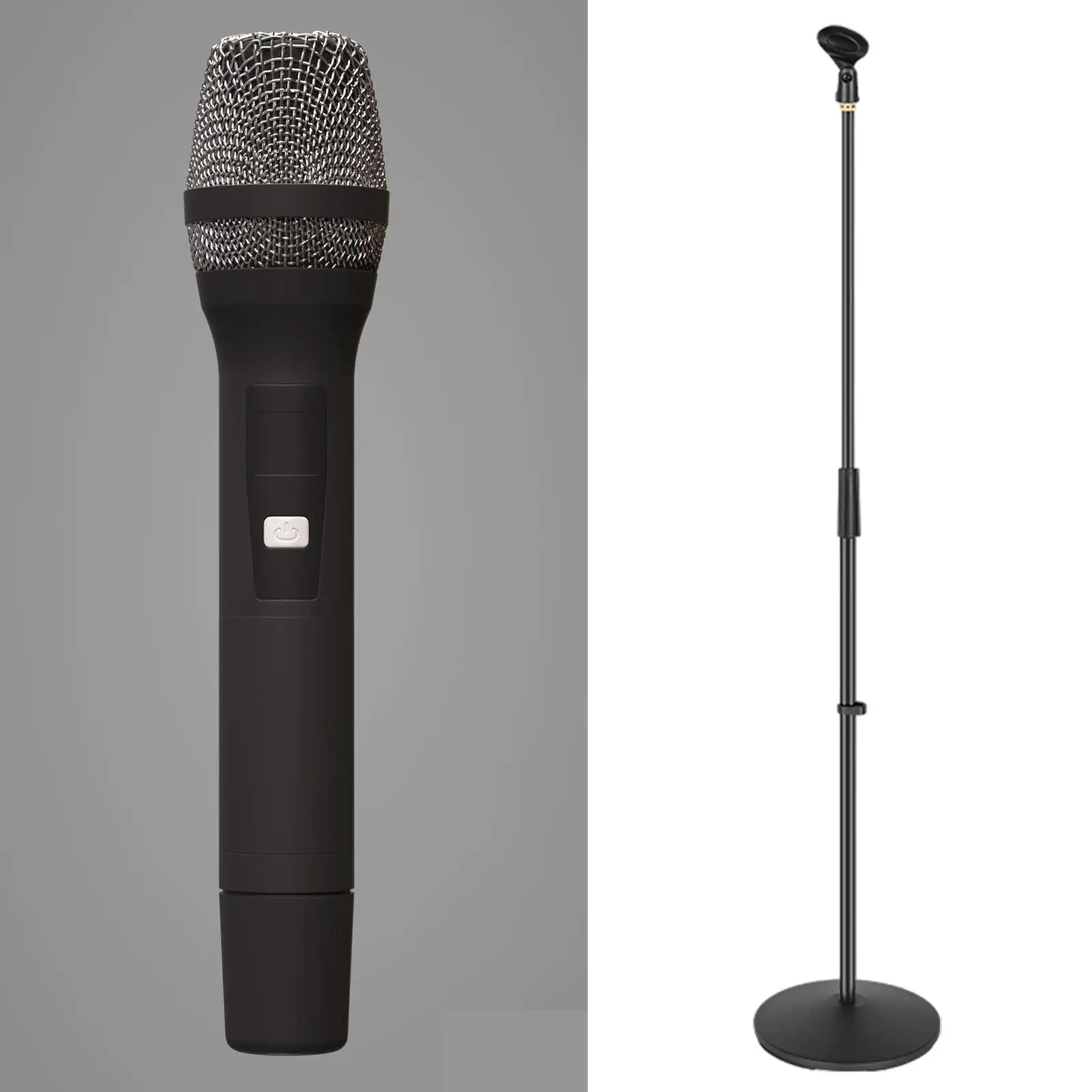 Vertical Mic Stand Convenient Sturdy Disc Base for Studio Live Performance