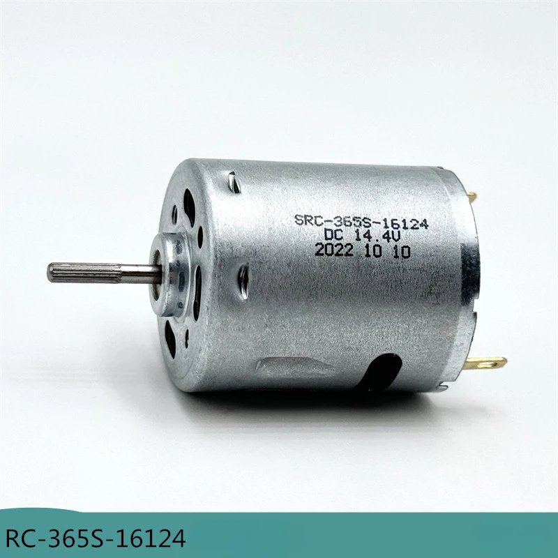 Micro RC-365S-16124 Carbon Brush Motor DC 6V-24V 14.4V 9000RPM Embossed Shaft for Sweeping Machine/ Hair Dryer