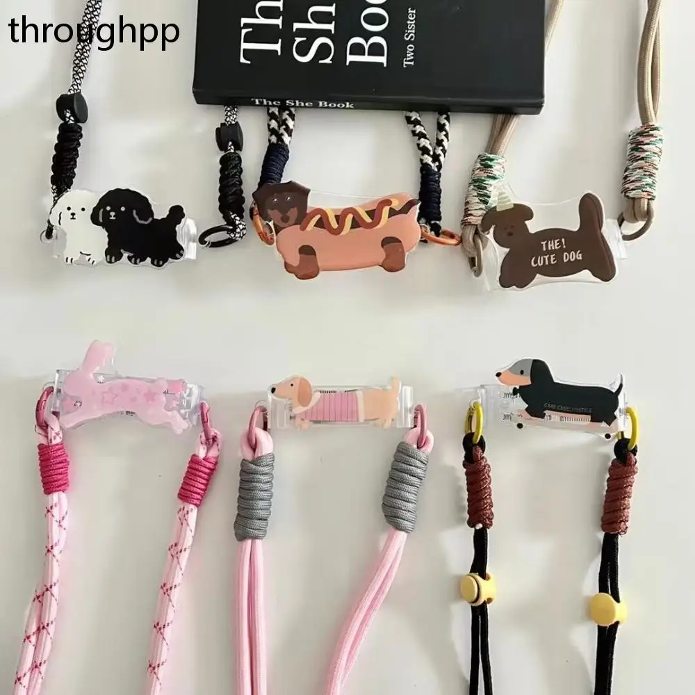 Universal Detachable Phone Clip Lanyard Cute Cartoon RabbitMobile Phone Hanging Rope Phone Neck Strap