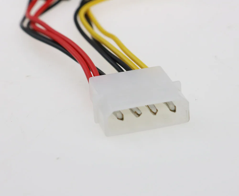 2pc 4-Pin Molex do 3-pinowy kabel Adapter kabla zasilającego złącze 12V komputerowy wentylator chłodzący kable do wentylatora obudowa PC procesora