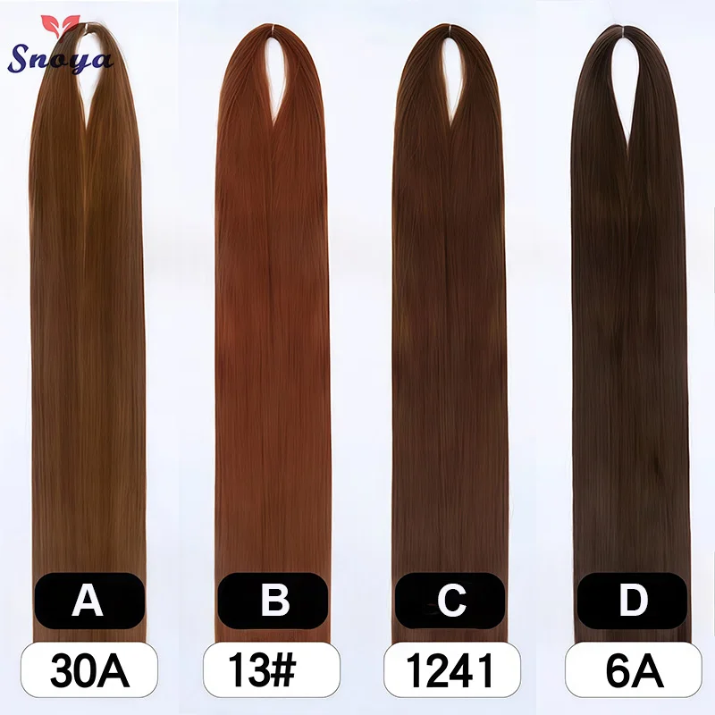 Snoya 120 cm Kunsthaar-Rohstoffe, 100 Farben, verwendet für Perückenstyling/Vergrößerung des Haarvolumens/Verlängerung der Haarlänge/Selbstgemachte Perücke