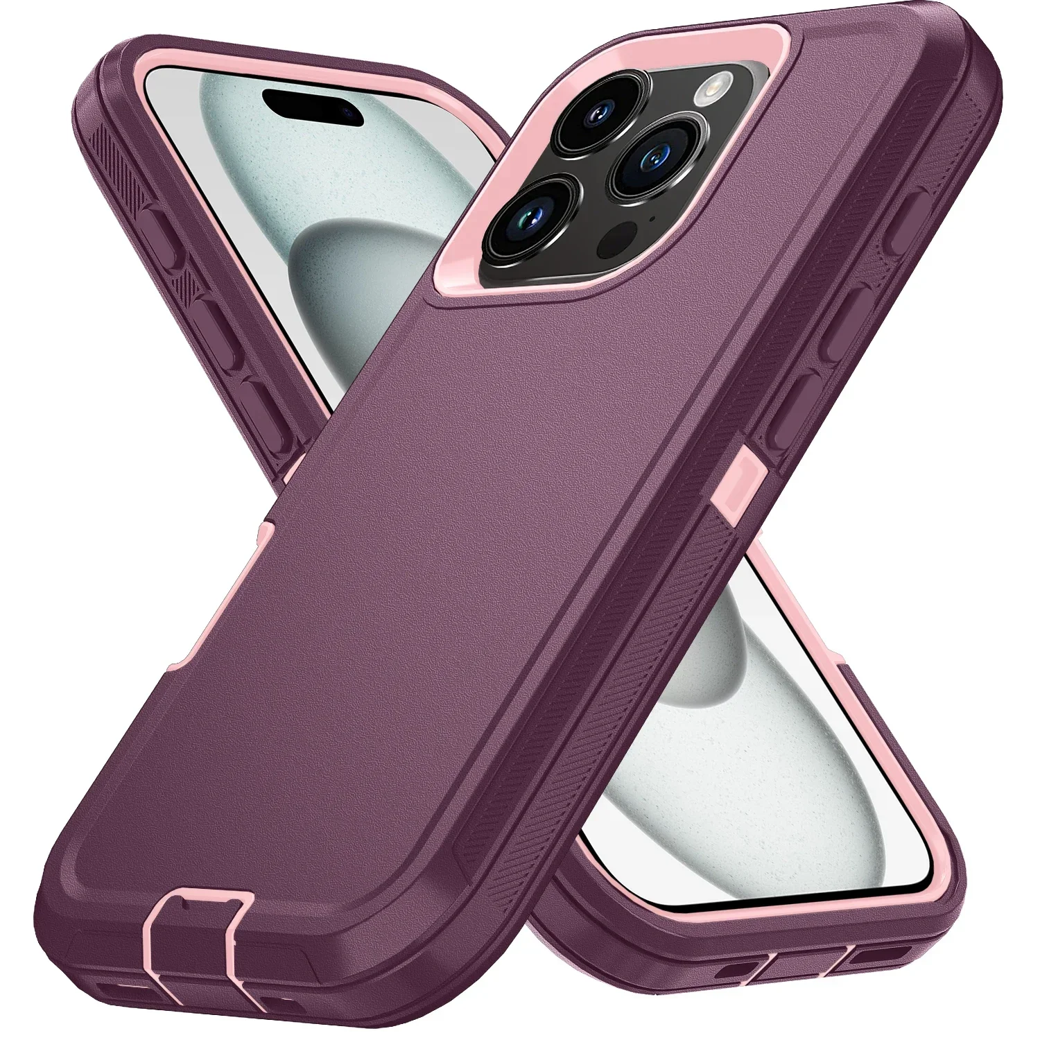 Robuuste Ott Armor Schokbestendig Defender Telefoonhoesje voor Iphone 17 16 15 14 13 12 11 Pro Max 16E Hard Drop Proof Achterkant Funda