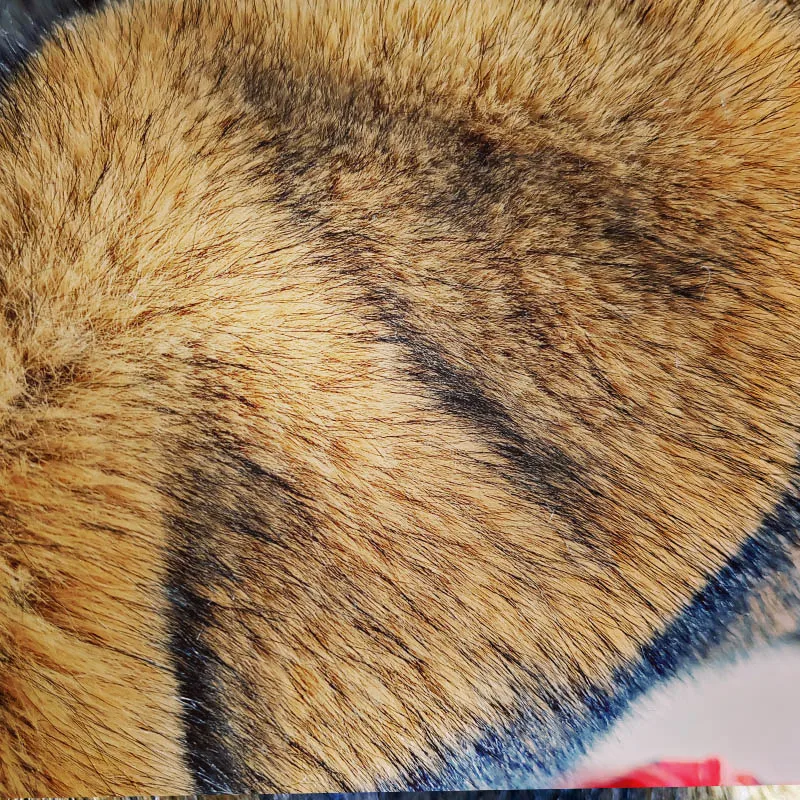 الكركم الأصفر فو الفراء النسيج ، حوالي 3-5 سنتيمتر طرف الشعر الأسود ، فرو الثعلب الاصطناعي ، الخياطة Diy بها بنفسك معطف طوق ، ملابس المرحلة ، الديكور