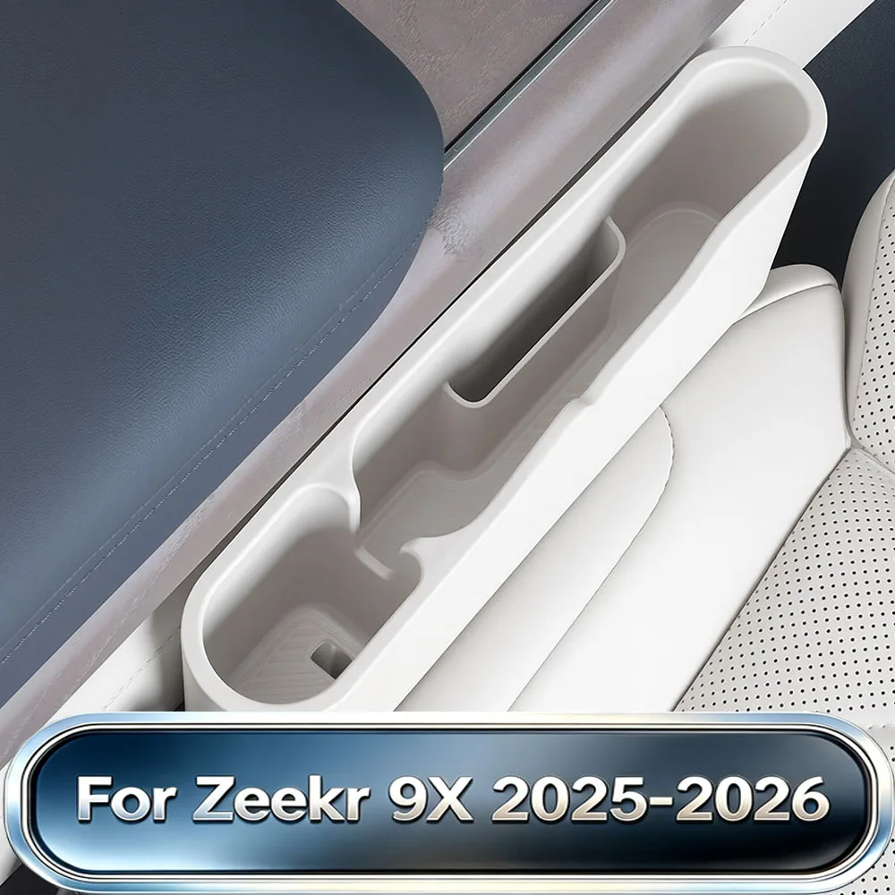 Fit For Zeekr 9X 2025-2026 Car 5 6 Seater Seat Gap Multifunctional Silicone Side Storage Box Interior Modification Accessories