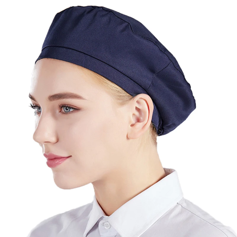 Factories Textile Mill Full Cloth Dust-proof Anti-Grease Cap Men's and Women's Workshop Hats Catering Canteen Galley Chef Cap