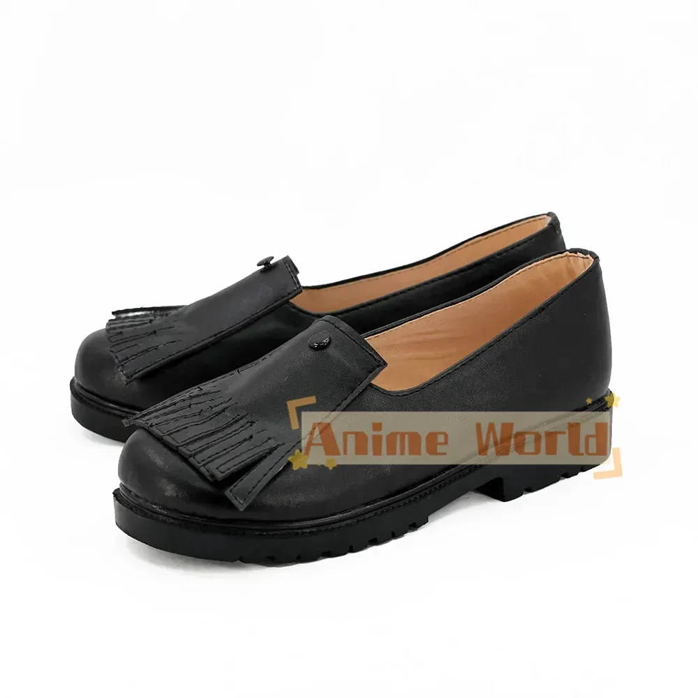 أحذية نوير هارو أوكومورا التأثيرية السوداء مصنوعة حسب الطلب لحفلات الهالوين كرنفال