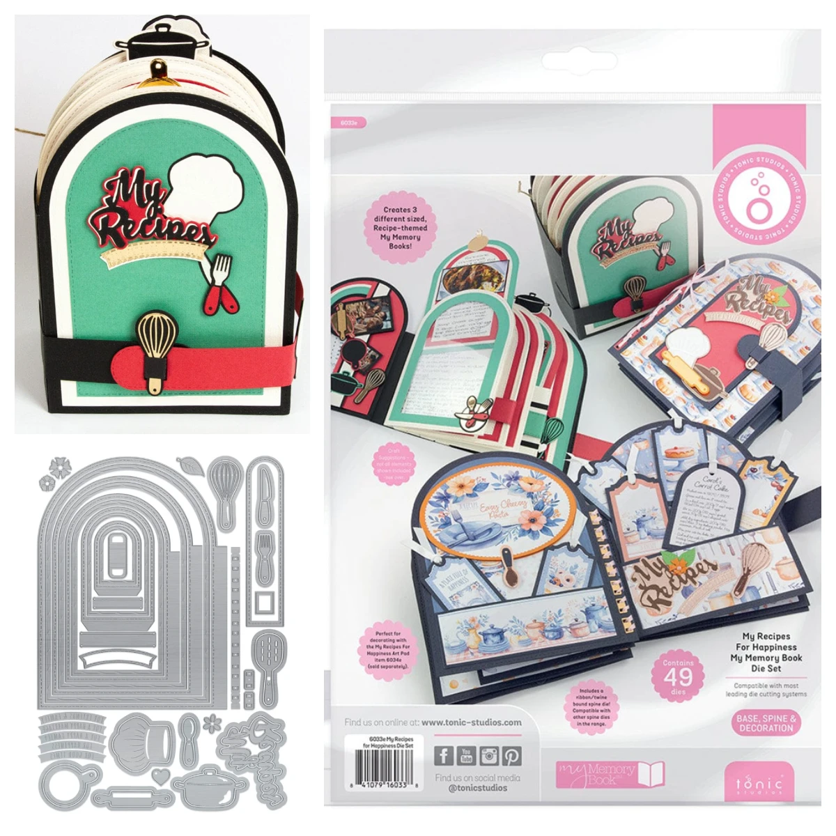 

New Box Die My Recipes for Happiness Metal Cutting Dies Sets for DIY Craft Making Greeting Card Scrapbooking Decoration Molds