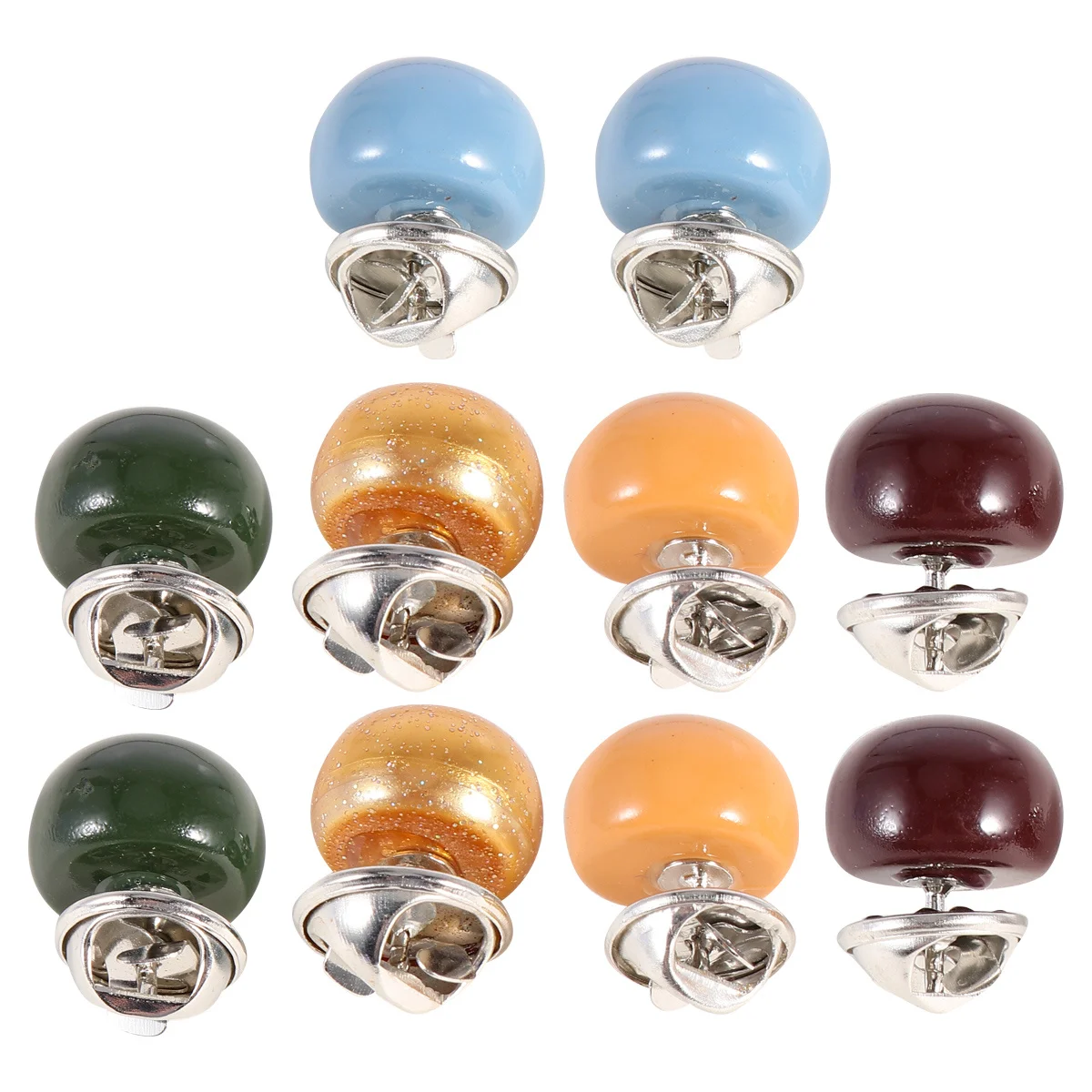 

10pcs Brooch Pins Mixed Color Fashion Badge Set For Clothes Decor Kids Adults Lightweight Durable Corsage Accessories