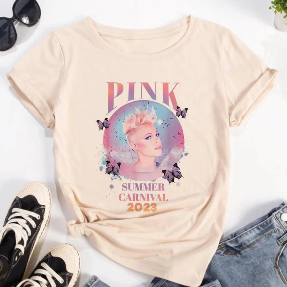 Pink p Nk t shirt women funny streetwear tshirt female graphic clothing