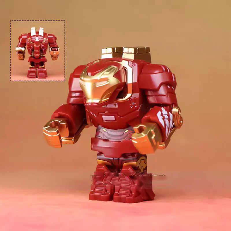 Marvel Iron Man Mk 38 Blue Red Igor CQ04 Minifigures Action Figure Model Gift Toy Collection for Kids Movie Peripherals