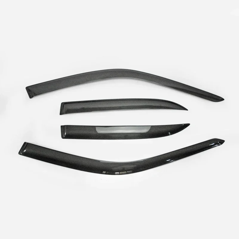 

For Lexus SXE10 Altezza Z Zenki Carbon Fiber OEM Wind Visor Deflector Glossy Fibre Rain Eyebrow Kit Racing Window Eyelid Part
