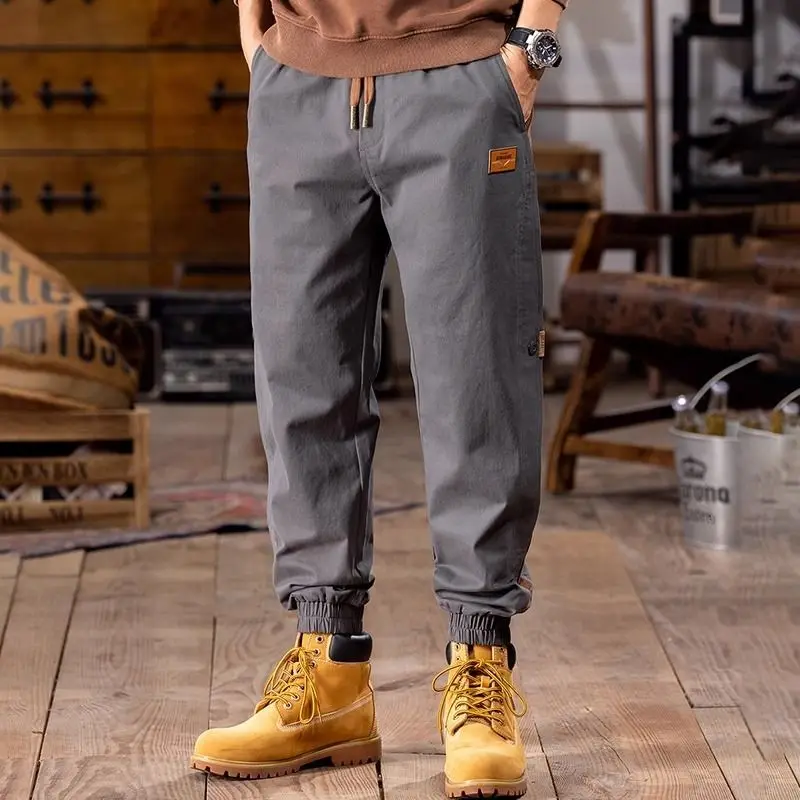Men's American Style Fashion Cargo Pants Thickened Casual Trousers for Fall Winter Loose Fit New Arrival​
