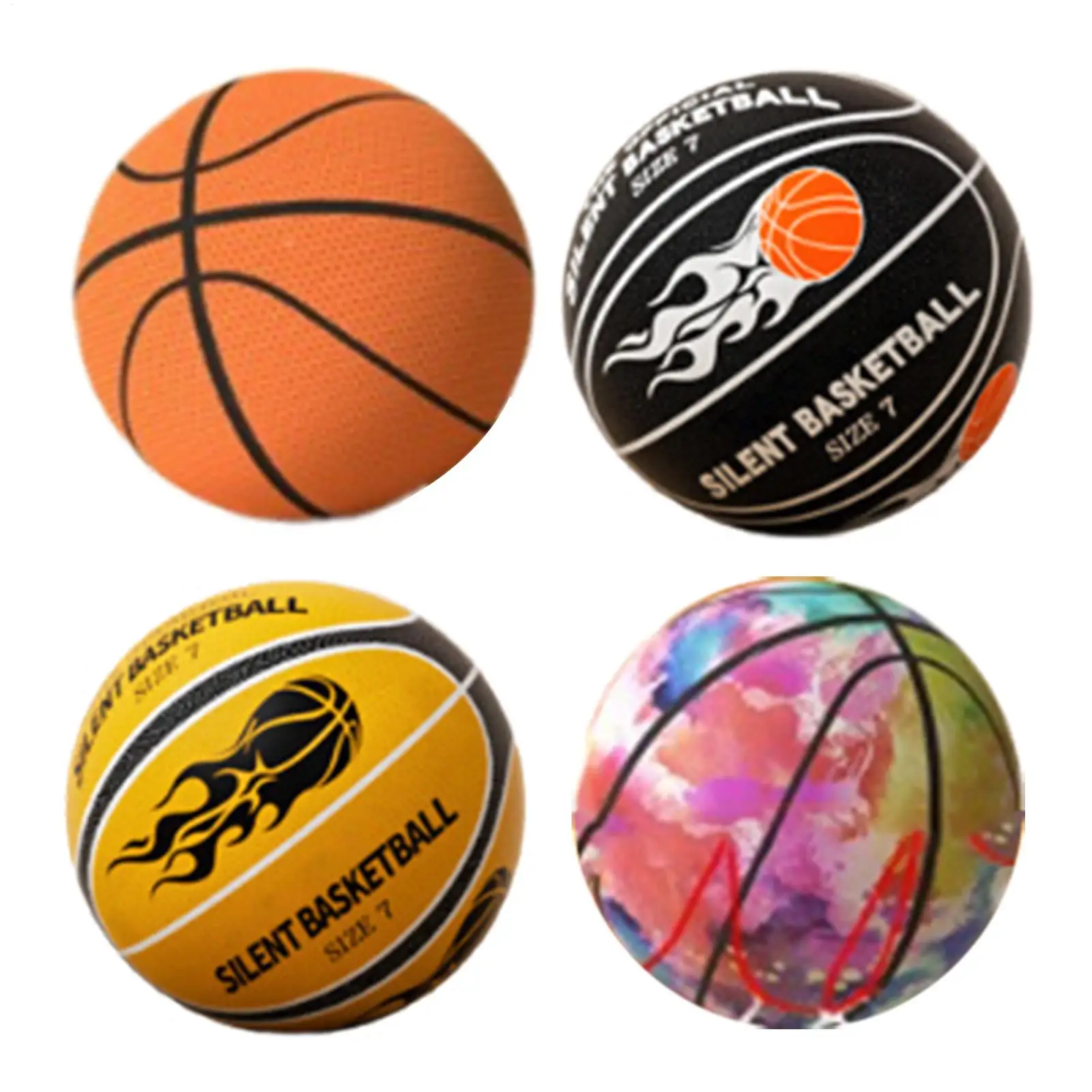كرة سلة هادئة للمراوغة في الأماكن المغلقة، كرة تدريب على المراوغة بدون صوت، كرة سلة آمنة بدون صوت لعيد الأطفال