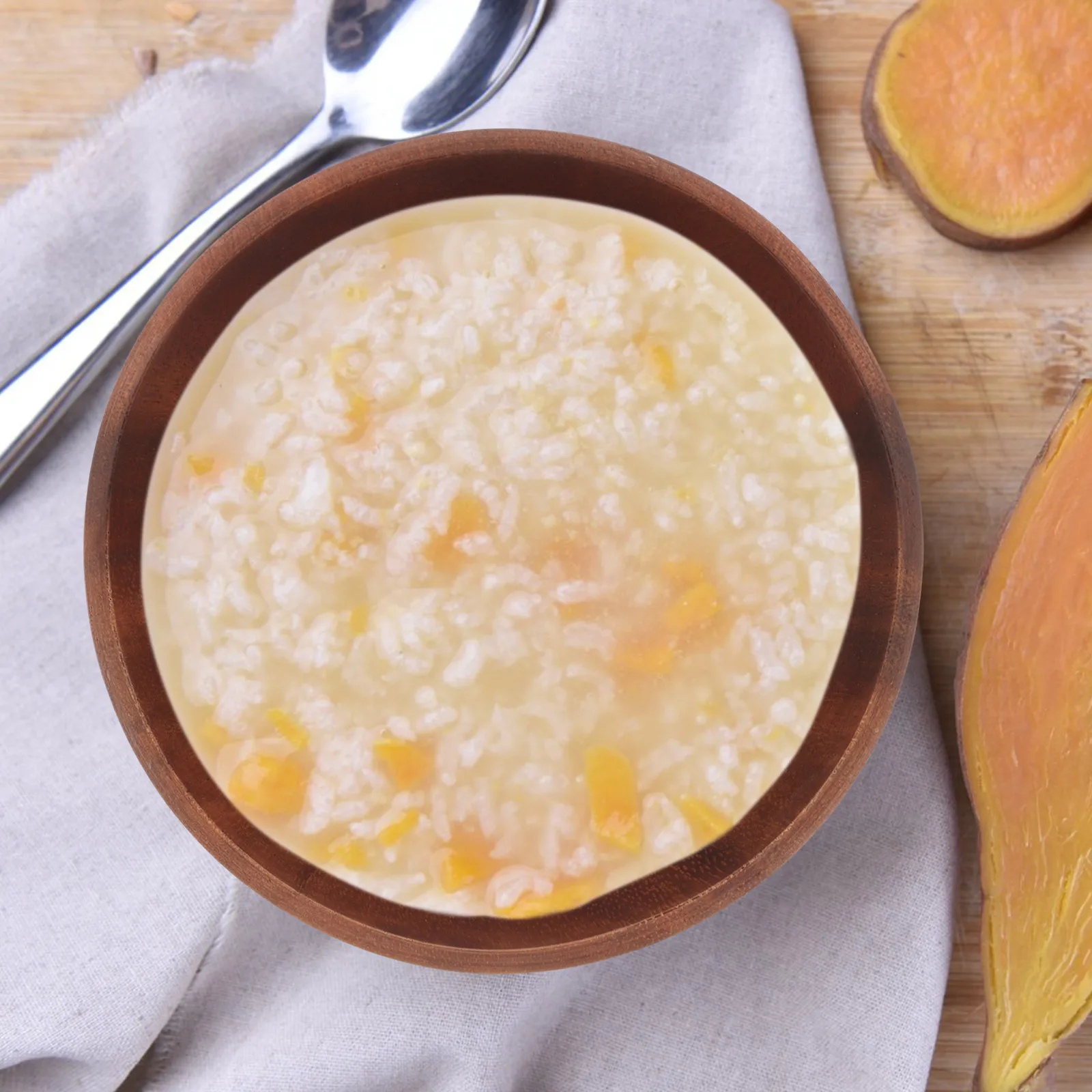 

Large Capacity Japanese Design Teak Wooden Soup Salad Bowl Heat Resistant Smooth Edge Serving Bowl for Noodles Dessert Rice