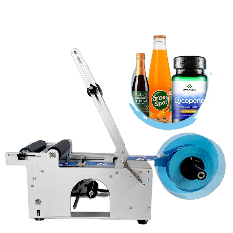 

MT-50 High Efficiency Wine and Pet Round Bottle Labeling Machine,labelling Machine for Round Bottles Semi-automatic