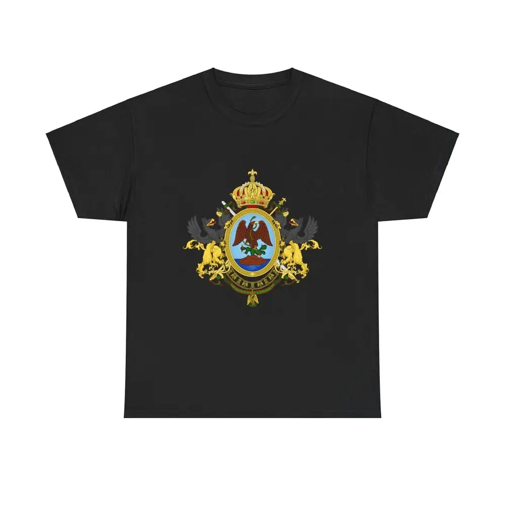 Coat of Arms Second Mexican Empire - T-Shirt  Anime Graphic T-shirts for Men Clothing Women